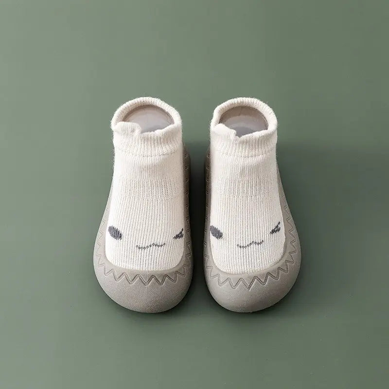 Cute Cartoon Baby Socks Shoes with Soft Rubber Bottom