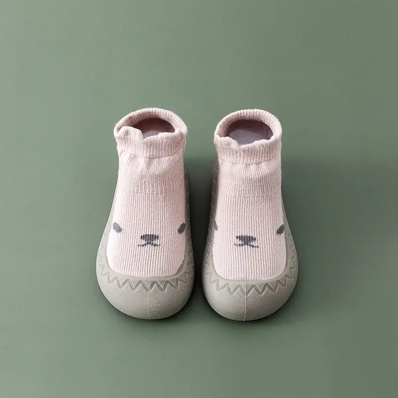 Cute Cartoon Baby Socks Shoes with Soft Rubber Bottom