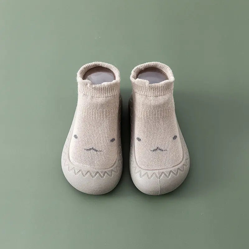 Cute Cartoon Baby Socks Shoes with Soft Rubber Bottom
